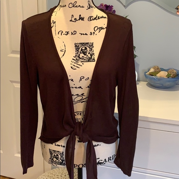 Dress Barn Sweaters - Dress Barn Tie Front Cardigan Sweater